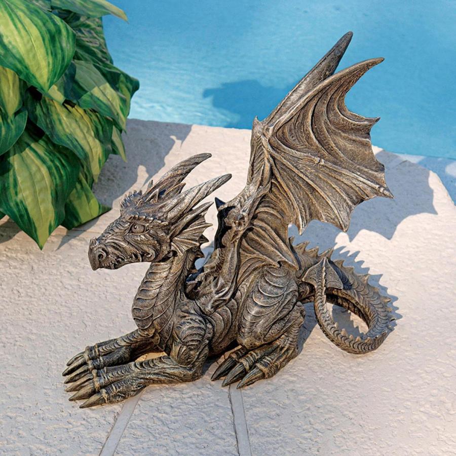 デズモンド・ドラゴン ストーン風 ガーデン彫像 彫刻置物 デズモンド・ドラゴン ストーン風 ガーデン彫像 彫刻置物