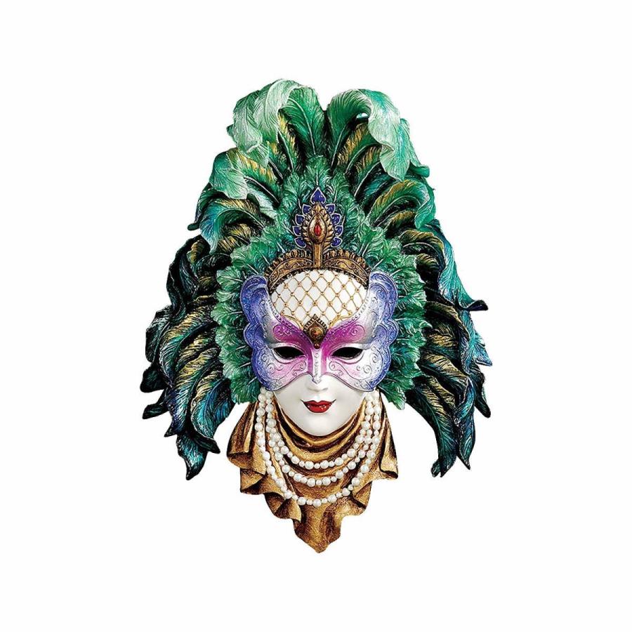 マルディ・グラ（告解の火曜日）ピーコック・プリンセス・グラウス・ウォール乙女のマスク仮面彫刻 彫像（輸入品｜romando｜02