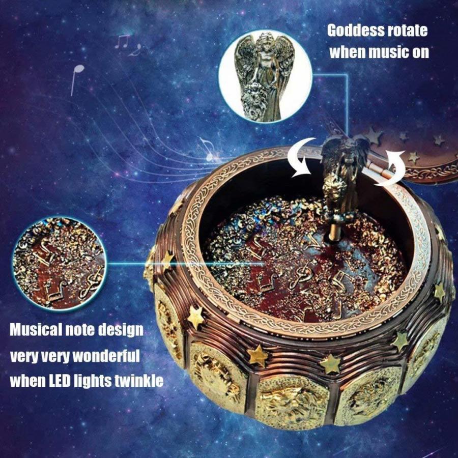 万華鏡 オルゴール 天球儀モチーフ 12星座 アンティーク風 インテリア 万華鏡 オルゴール 天球儀モチーフ 12星座 アンティーク風 インテリア