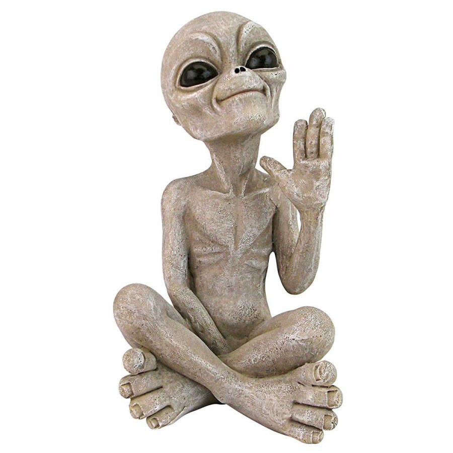デザイン・トスカノ製 地球人に挨拶する UFOエイリアン 彫像 デザイン・トスカノ製 地球人に挨拶する UFOエイリアン 彫像