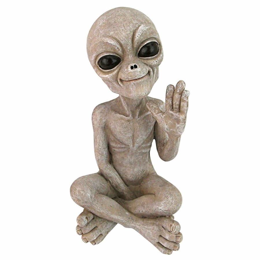 デザイン・トスカノ製 地球人に挨拶する UFOエイリアン 彫像 デザイン・トスカノ製 地球人に挨拶する UFOエイリアン 彫像