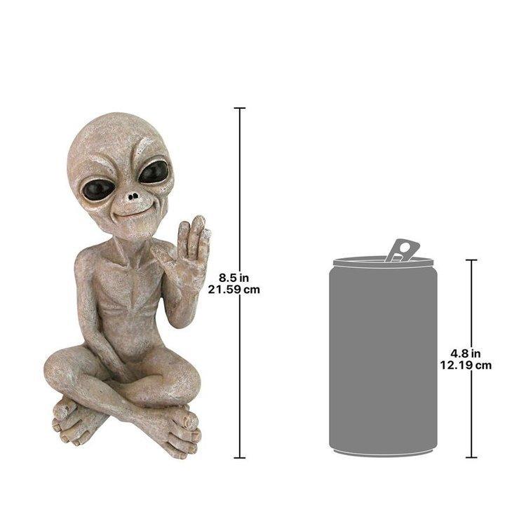 デザイン・トスカノ製 地球人に挨拶する UFOエイリアン 彫像 デザイン・トスカノ製 地球人に挨拶する UFOエイリアン 彫像