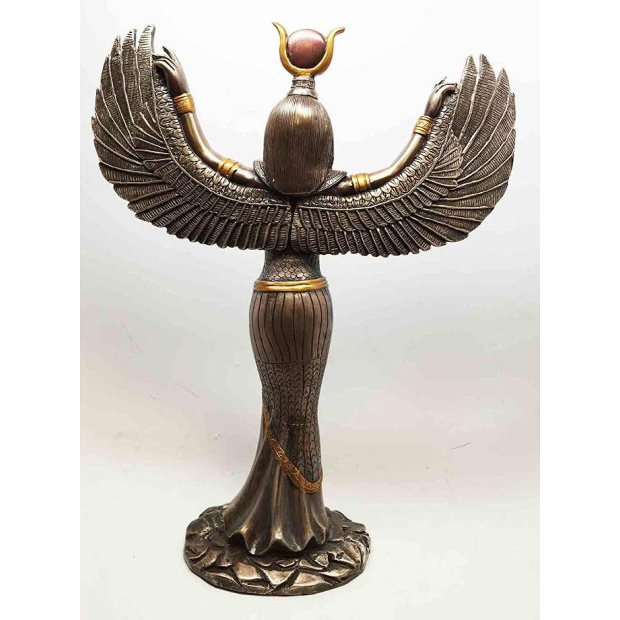 古代エジプト彫刻 羽を広げた女神 イシス神彫像 高さ30cm 古代エジプト彫刻 羽を広げた女神 イシス神彫像 高さ30cm