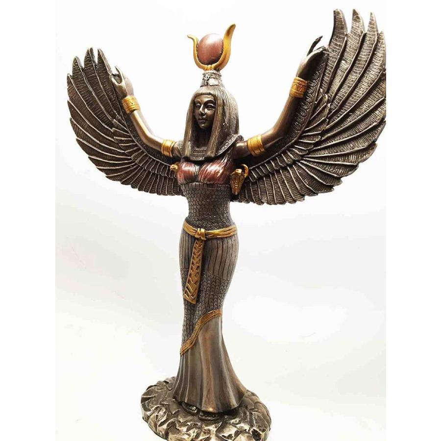 古代エジプト彫刻 羽を広げた女神 イシス神彫像 高さ30cm 古代エジプト彫刻 羽を広げた女神 イシス神彫像 高さ30cm