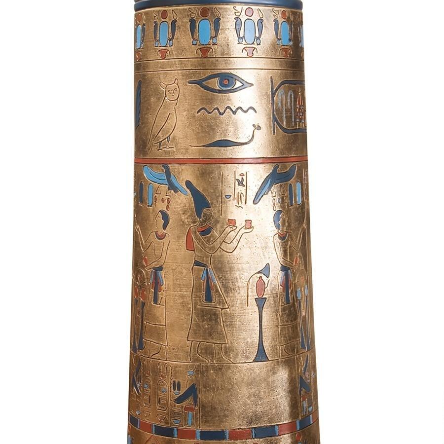 古代エジプト 王の黄金台座彫刻柱彫像/ エスニックカフェ パブ 古代エジプト 王の黄金台座彫刻柱彫像/ エスニックカフェ パブ