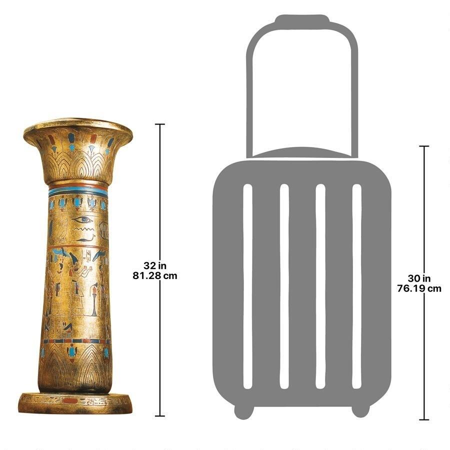 古代エジプト 王の黄金台座彫刻柱彫像/ エスニックカフェ パブ 古代エジプト 王の黄金台座彫刻柱彫像/ エスニックカフェ パブ