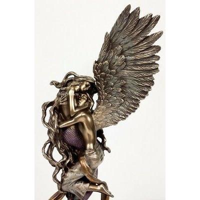 天使と人魚の恋人達の彫像 置物 彫刻 セリーナ・フェネック作