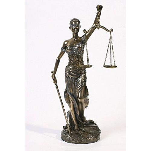 正義の女神 テミス像（テーミス像）ブロンズ風 彫像 法律の正義を象徴する彫像 高さ約30ｃm 弁護士オフィス プレゼント 司法修習生(輸入品  :0n0386:浪漫堂ショップ - 通販 - Yahoo!ショッピング