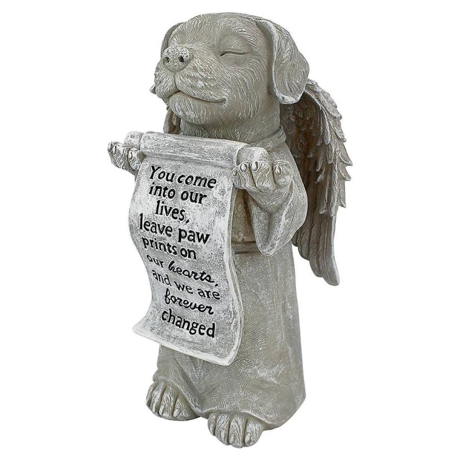 動物彫刻 私達の心の足跡 いぬの天使 ペットのお墓 屋外インテリア  ペットショップ(輸入品