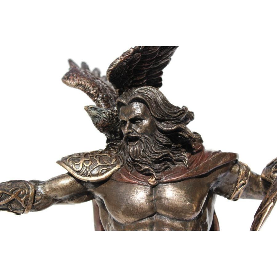 鷲を引き連れ落雷を持った、ゼウス 古代ギリシャ神 彫像 彫像