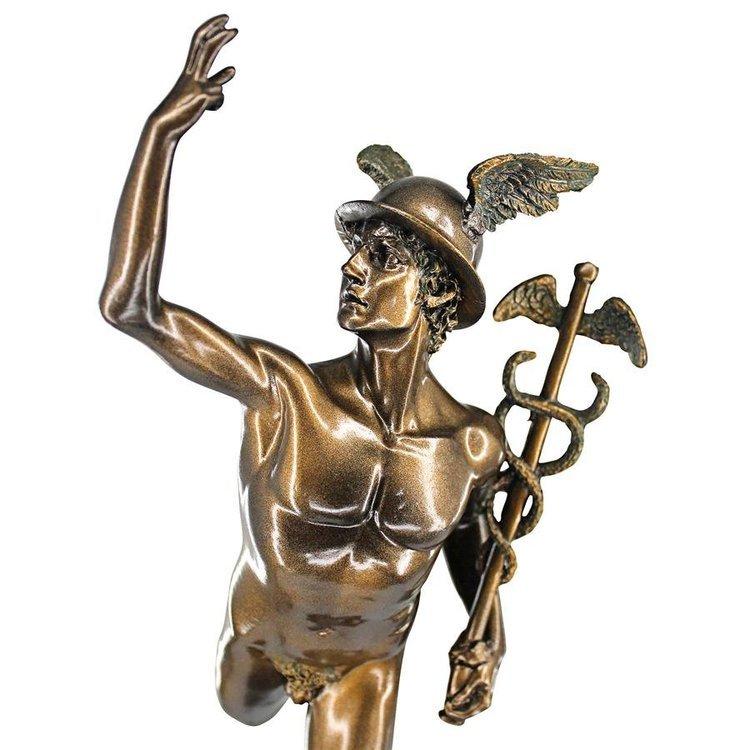メルクリウス像 天翔けるマーキュリー（ヘルメス/エルメス神）彫刻 彫像（輸入品