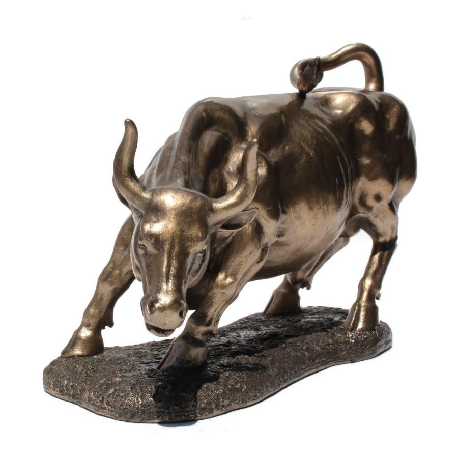 ウォール街 チャージング・ブル（雄牛）上げ相場強気の置物