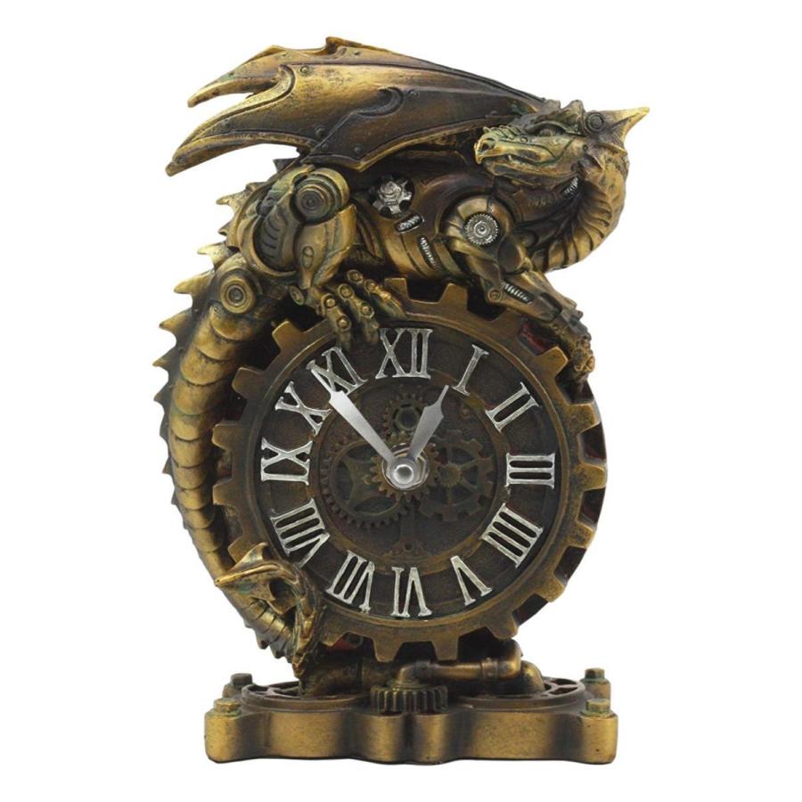 スチームパンク風 サイボーグドラゴン置時計 背の高い神話のファンタジー塗装済み 機械式時計(輸入品 :cn0035:浪漫堂ショップ - 通販 -  Yahoo!ショッピング