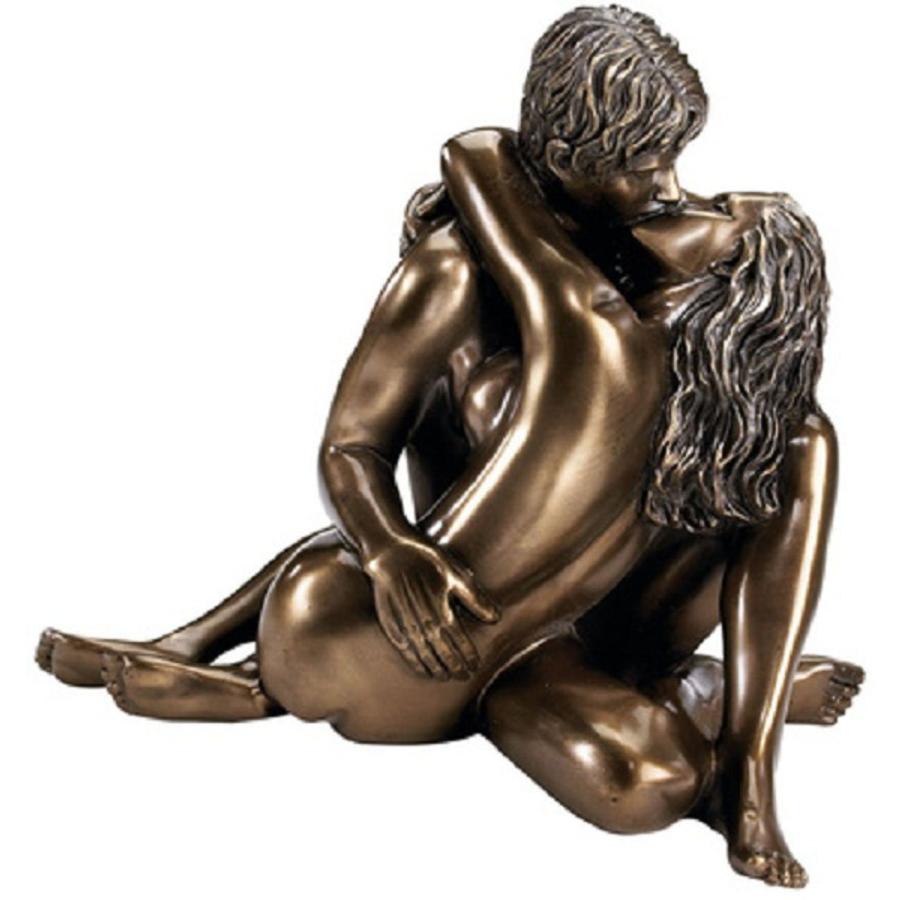 ロマンチックな抱き合う恋人達 カップル ブロンズ風 男女オブジェヌード 彫像 彫刻 ファッションホテル 輸入品 Cn0060 浪漫堂ショップ 通販 Yahoo ショッピング