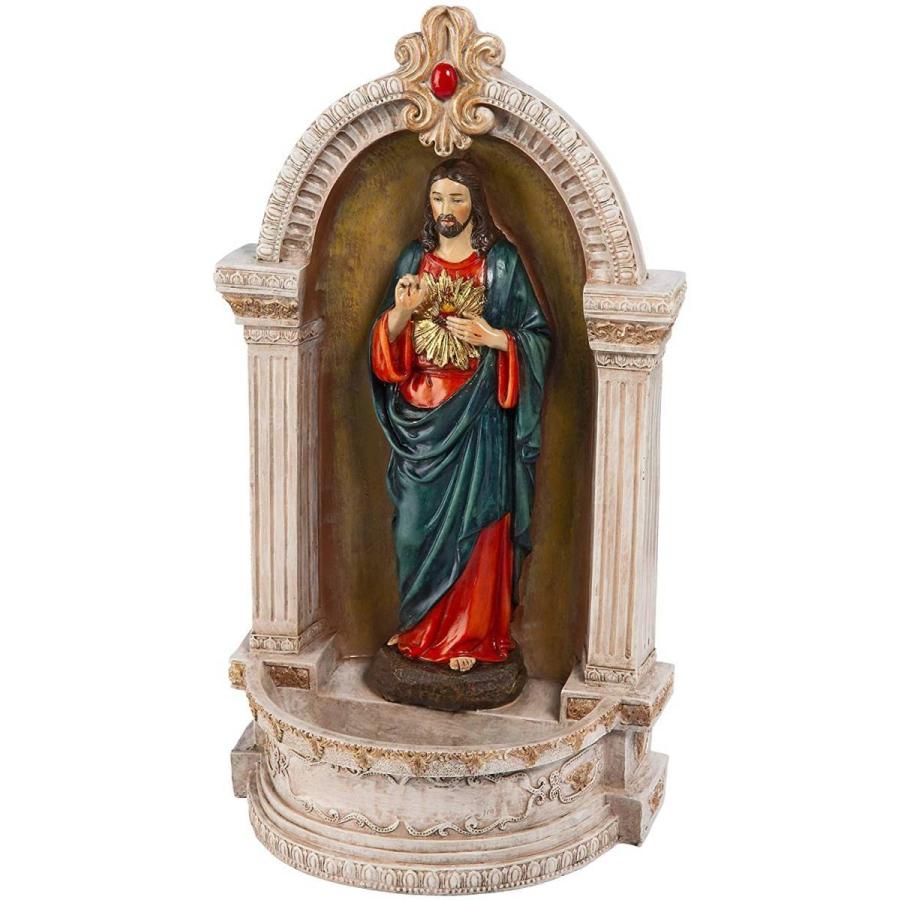 イエスの聖心イタリア風フォント（聖水盤）彫像 彫刻/ カトリック教会