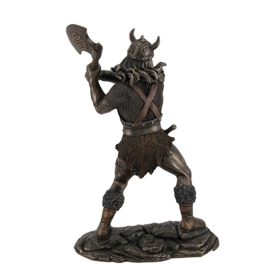 西洋彫刻 斧を持ったバイキング(ヴァイキング)戦士 ブロンズ風 西洋彫刻 斧を持ったバイキング(ヴァイキング)戦士 ブロンズ風
