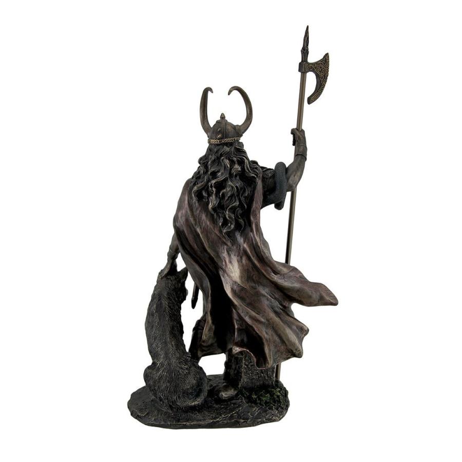 ブロンズ風 北欧神話神 ロキ神像 彫像 バイキング彫刻/ アースガルズ