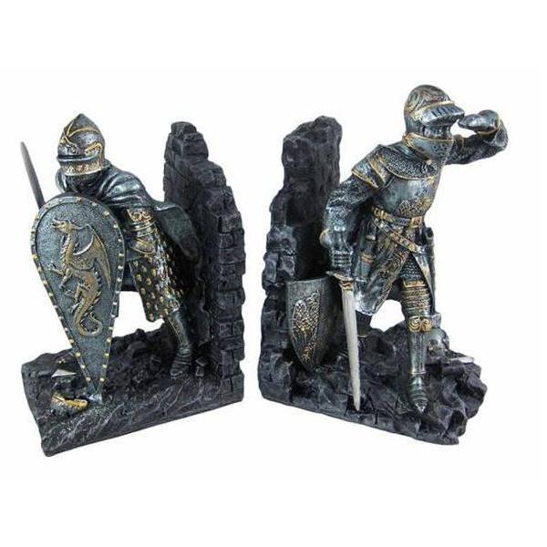 騎士ブックエンド（2つセット） アーサー王伝説 彫刻 彫像/ アーサー王