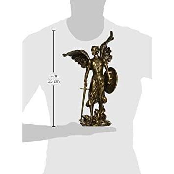 守護天使 ミカエル ブロンズ風彫像 彫刻/ カトリック教会 祭壇 洗礼