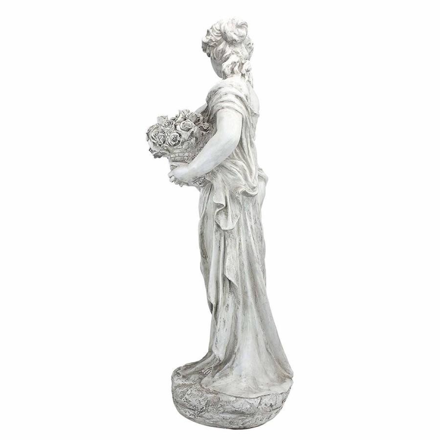 春の女神 彫像 アンティーク・アイボリー風 彫刻 彫像/ ガーデニング 噴水 芝生 エントランス（輸入品）_3