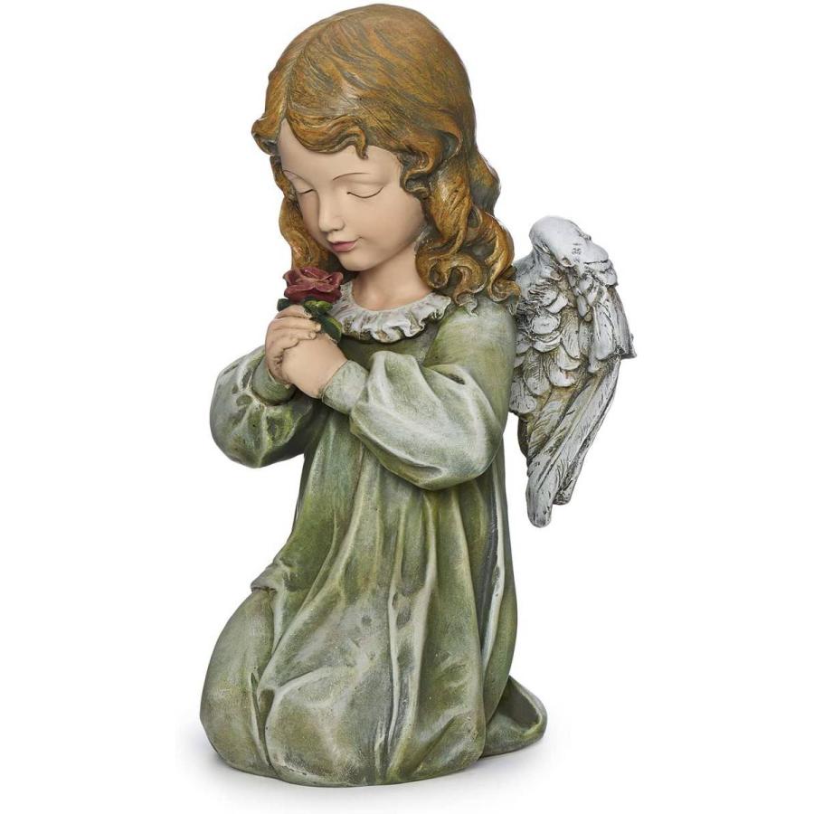 ひざまづく エンジェル（守護天使） ガーデン彫刻 彫像/ ガーデニング 庭園