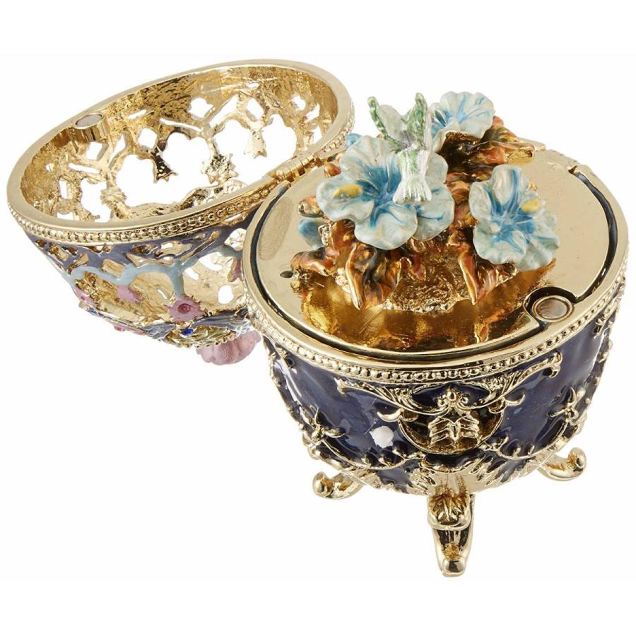 ハミングバード ファベルジュ エッグ彫刻 彫像 インペリアル イースターエッグ ロマノフ王朝 ロシアの至宝 プレゼント贈り物 輸入品 Cn0336 浪漫堂ショップ 通販 Yahoo ショッピング