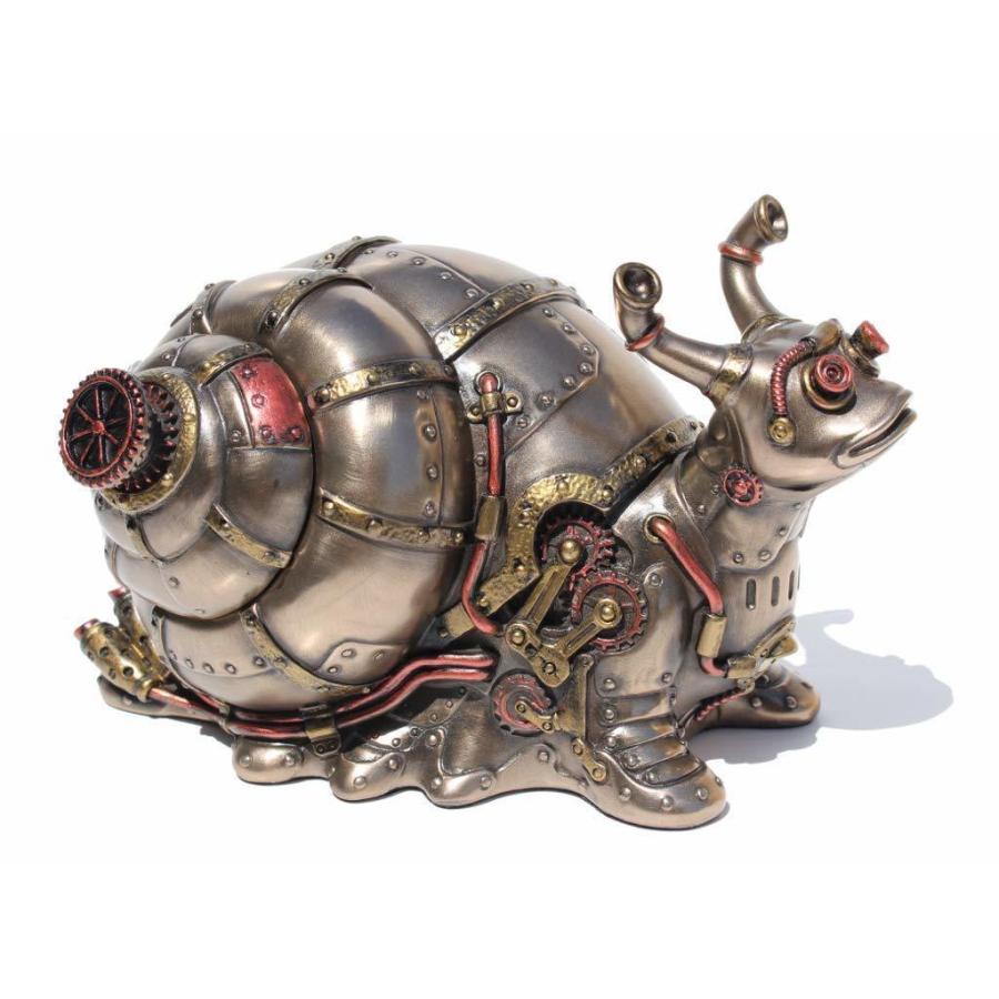 ヴェロネーゼ製 スチームパンク風 巨大なカタツムリの装具箱 ブロンズ