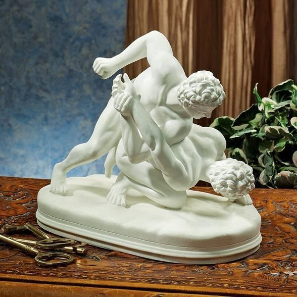 ヘレニズム時代のギリシャの剣闘士像 彫刻 彫像 高さ約23ｃｍ/ オリンピック レスリング(輸入品 |  | 01