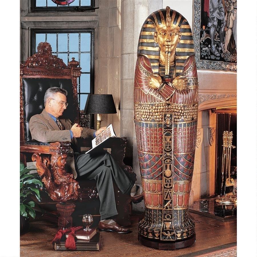 古代エジプト ツタンカーメン王の等身大の石棺風キャビネット 古代エジプト ツタンカーメン王の等身大の石棺風キャビネット