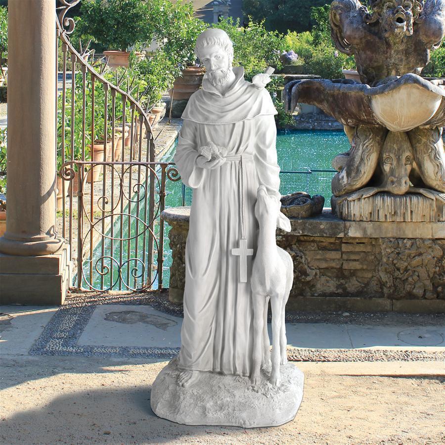 最安値に挑戦！ 西洋彫刻オブジェ キリスト教 アシジの聖フランシスコ 動物達の守護聖人 彫像 ガーデニング（輸入品） アッシジのフランチェスコ/ 彫刻/ オーナメント、オブジェ