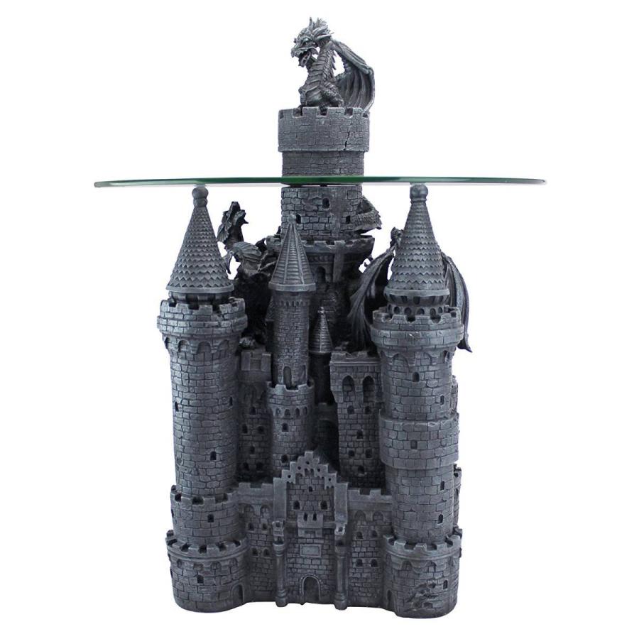 西洋彫刻 ロード・ラングトン城の彫刻台座 ガラステーブル彫像/ 騎士道