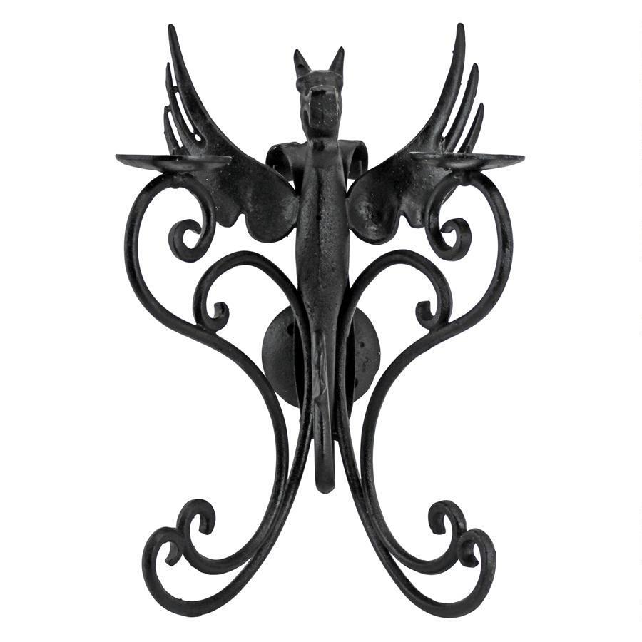 中世のドラゴンの燭台 西洋壁掛け キャンドルホルダー/ 洋風彫刻 中世のドラゴンの燭台 西洋壁掛け キャンドルホルダー/ 洋風彫刻