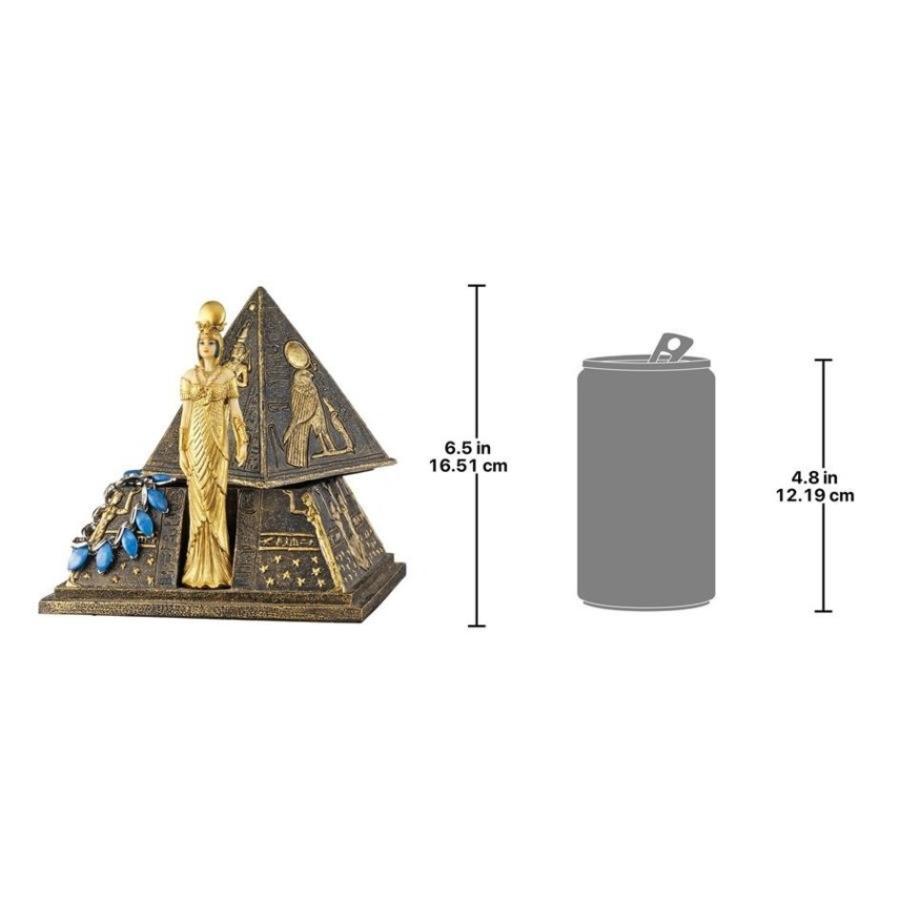 古代エジプトの女神 イシス神のピラミッド宝飾箱 彫像置物 彫刻/豊穣の
