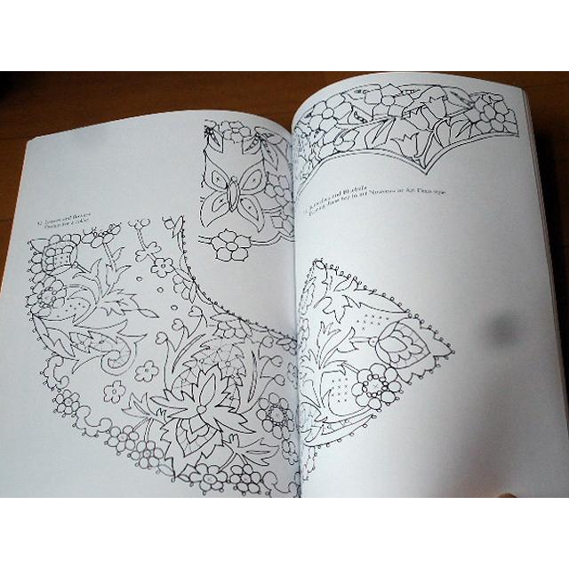 レース洋書 カリックマクロスレース：アイルランド刺繍ネット