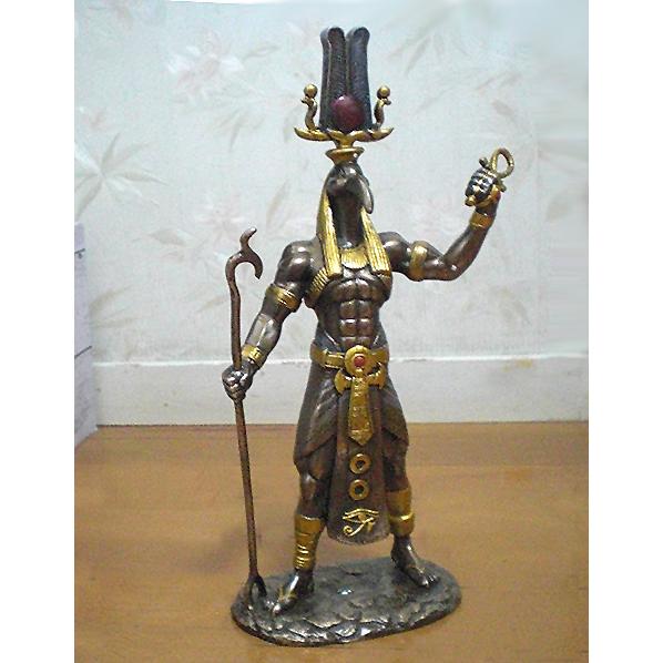 古代エジプト アンクを持つトート神 生命の象徴 高さ約28ｃｍ/ ピラミッド 知恵の神 書記の守護者 時の管理人 (輸入品 |  | 01