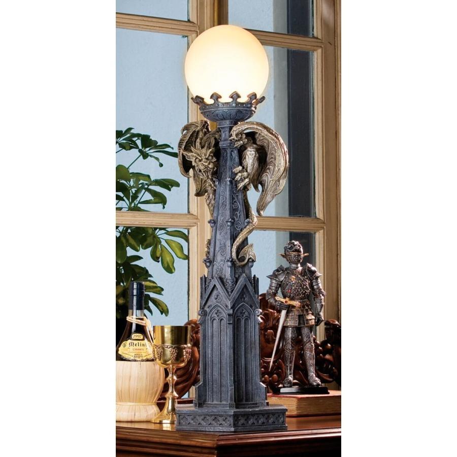 一流の品質 イーストモア大聖堂のガーゴイル照明 フロアーランプ 彫像 彫刻 守護 ゴシック調ナイトランプ（輸入品 テーブルライト