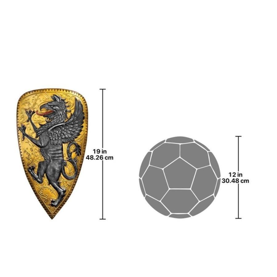 愛用 グリフィンの楯 プレゼント贈り物 輸入品 プレートアーマー ルネッサンス イタリア 彫像 刻 ゴシック調 ヴィラニ家 フィレンツェ 壁彫 オブジェ Labelians Fr