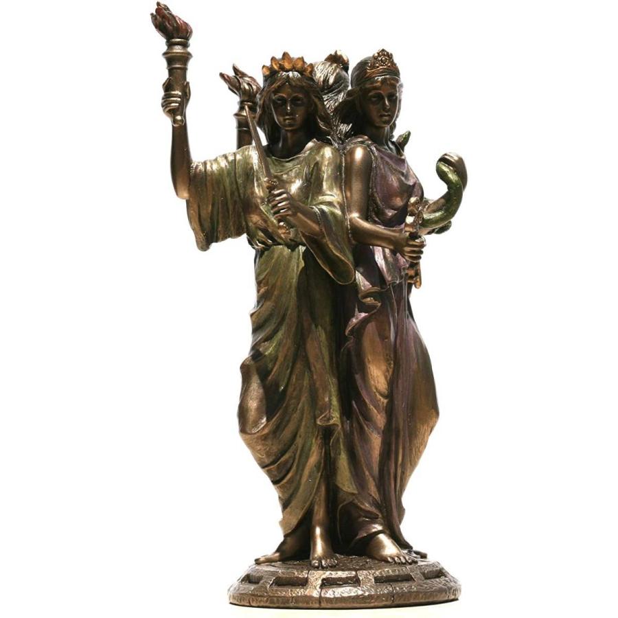 ヘカテー古代ギリシャ 魔法の女神像 ブロンズ風彫像/ 死の女神 女魔術