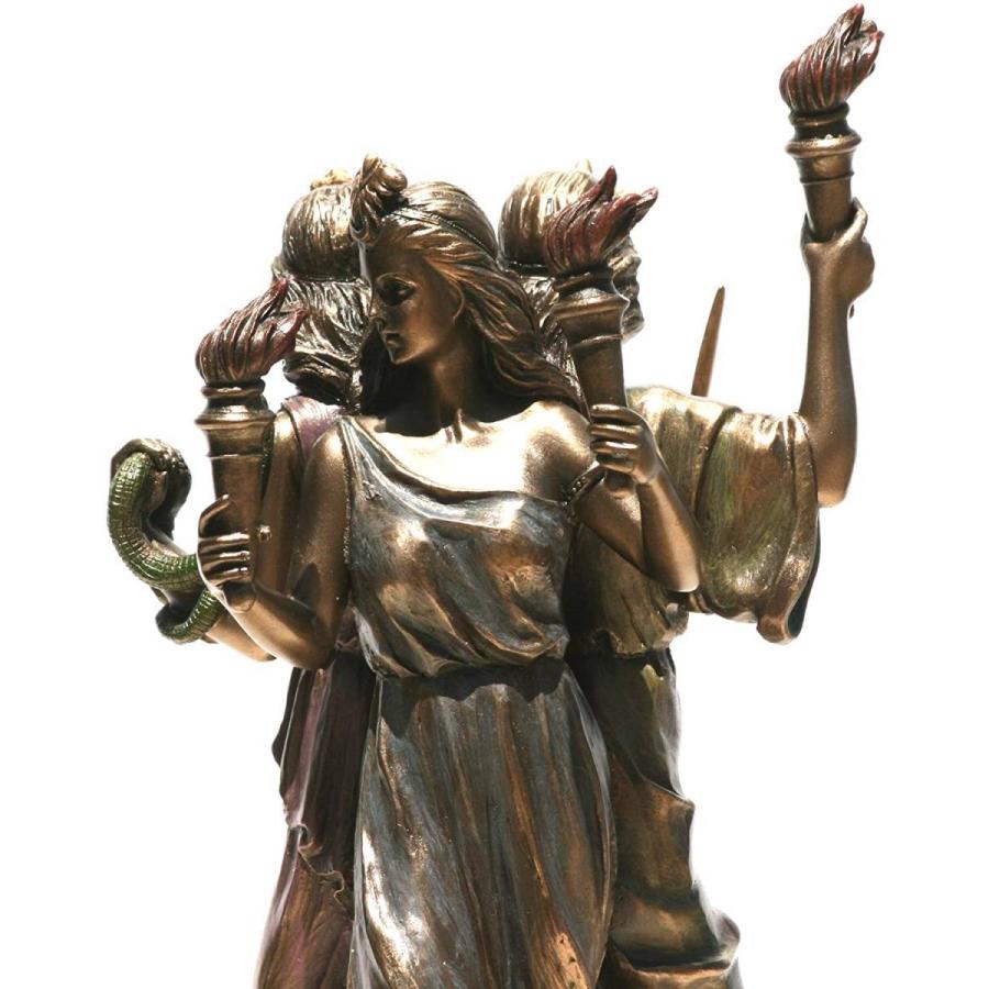 ヘカテー古代ギリシャ 魔法の女神像 ブロンズ風彫像/ 死の女神 女魔術