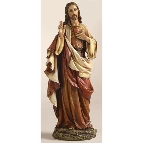 ルネッサンスコレクション ヨセフ・スタジオ製 聖心 イエス・キリスト彫像/ カトリック教会（輸入品)