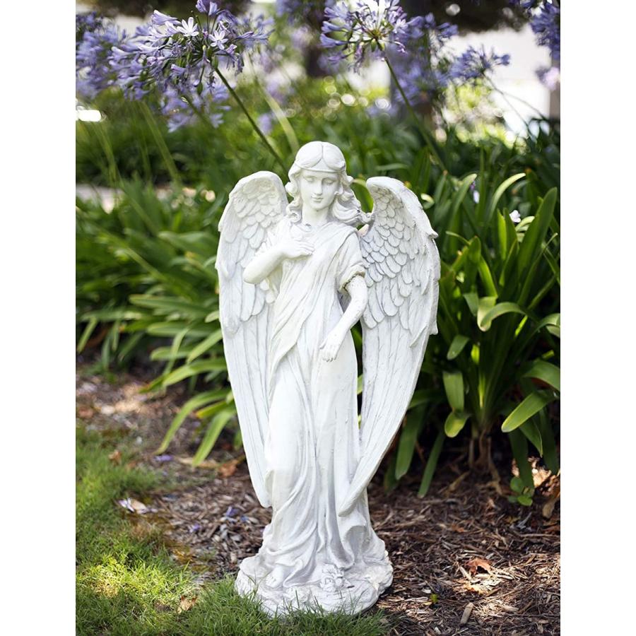 守護天使の彫像 彫刻 アウトドア ガーデン パティオデッキ お庭ポーチ  高さ約79ｃｍ(輸入品｜romando｜02
