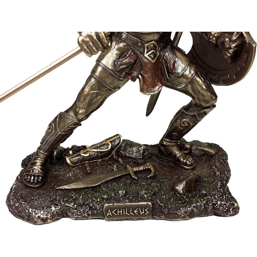 古代ギリシャ神話 トロイ戦争のアキレスとヘクターの戦い アンティークブロンズ風 彫像 彫刻（輸入品 |  | 06