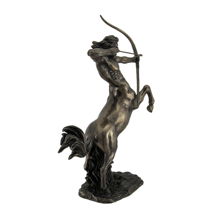 矢を弓で射ろうとする、ケンタウルス ブロンズ風 彫像 ギリシャ神話