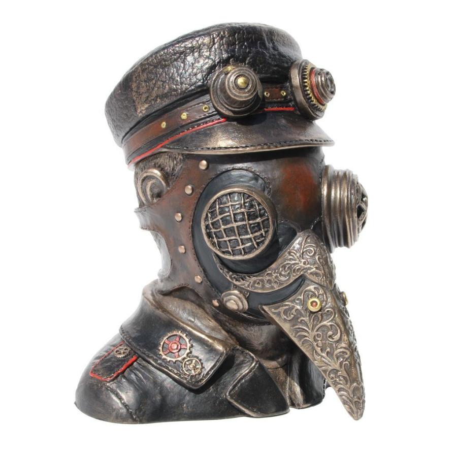 スチームパンク風 ペストドクター 胸像 装身具箱彫刻 彫像 アート