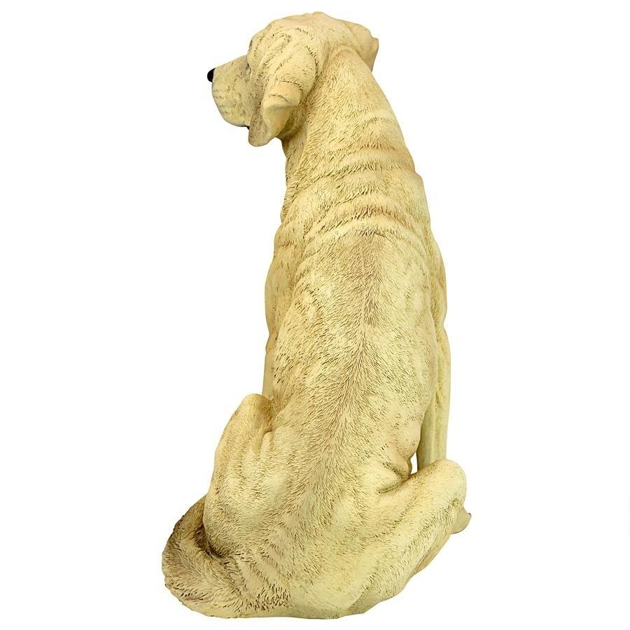 ゴールデン ラブラドール レトリーバー犬 ガーデン彫刻、黄色 ゴールデン ラブラドール レトリーバー犬 ガーデン彫刻、黄色