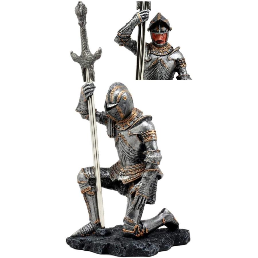 アコレード ナイト爵位授与式 ひざまずく中世の騎士 エクスカリバー ソードレターオープナー置物 彫像 彫刻 書斎 プレゼント 輸入品 Mn0411 浪漫堂ショップ 通販 Yahoo ショッピング