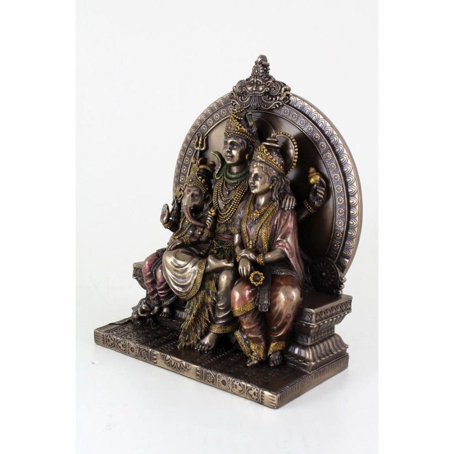 シバ（シヴァ）神ファミリー -シバ /パールヴァティー/ ガネーシュ像