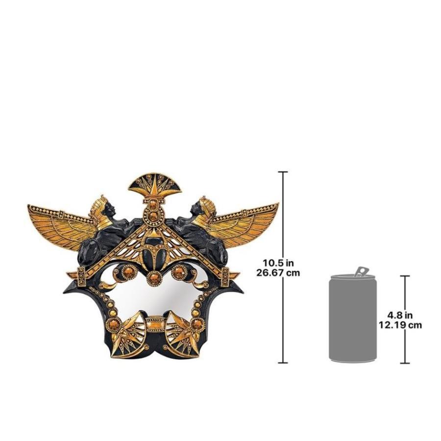 古代エジプト スカラベとスフィンクスの鏡 カルナック寺院の鏡 古代エジプト スカラベとスフィンクスの鏡 カルナック寺院の鏡