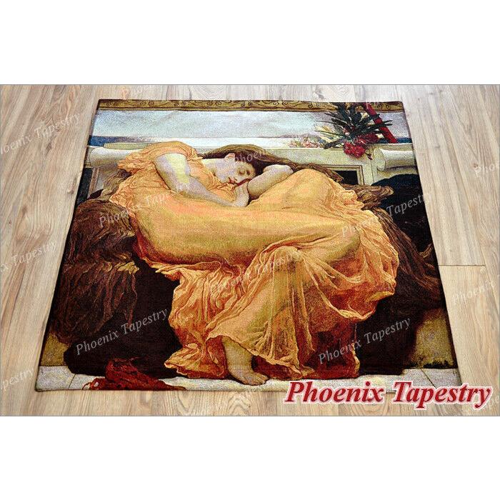 ブレラン 絵画 原画 レイチェル 燃え上がる六月」タペストリー フレデリック・レイトン卿 作品