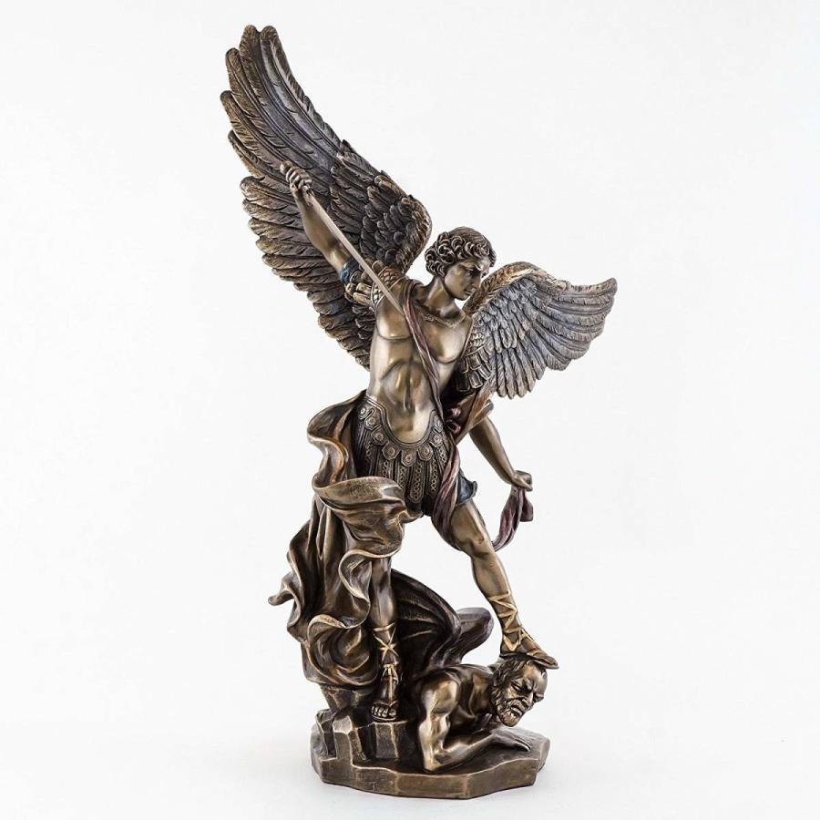 守護天使 大天使ミカエル ブロンズ風 彫像 彫刻/ カトリック教会 祭壇